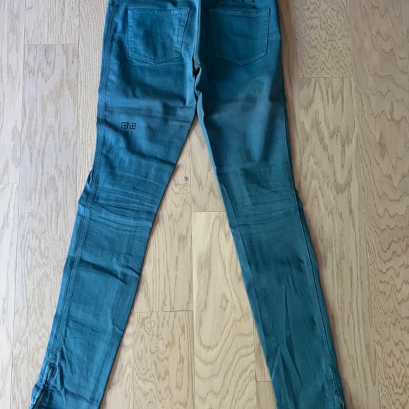 Ksubi Skinny Jeans - Teal Blue size 28 (fits like 27) - Picture 2 of 5